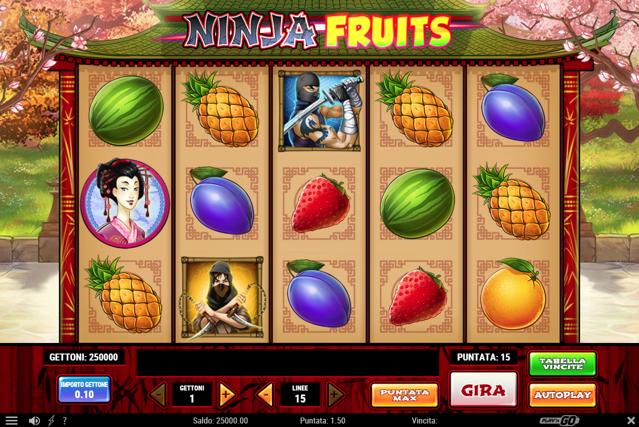 Ninja Fruits slot 54646